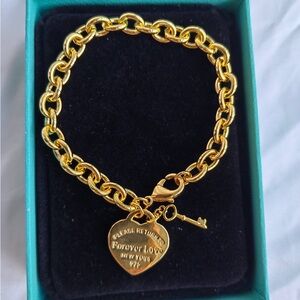 Forever Love Gold Heart Bracelet